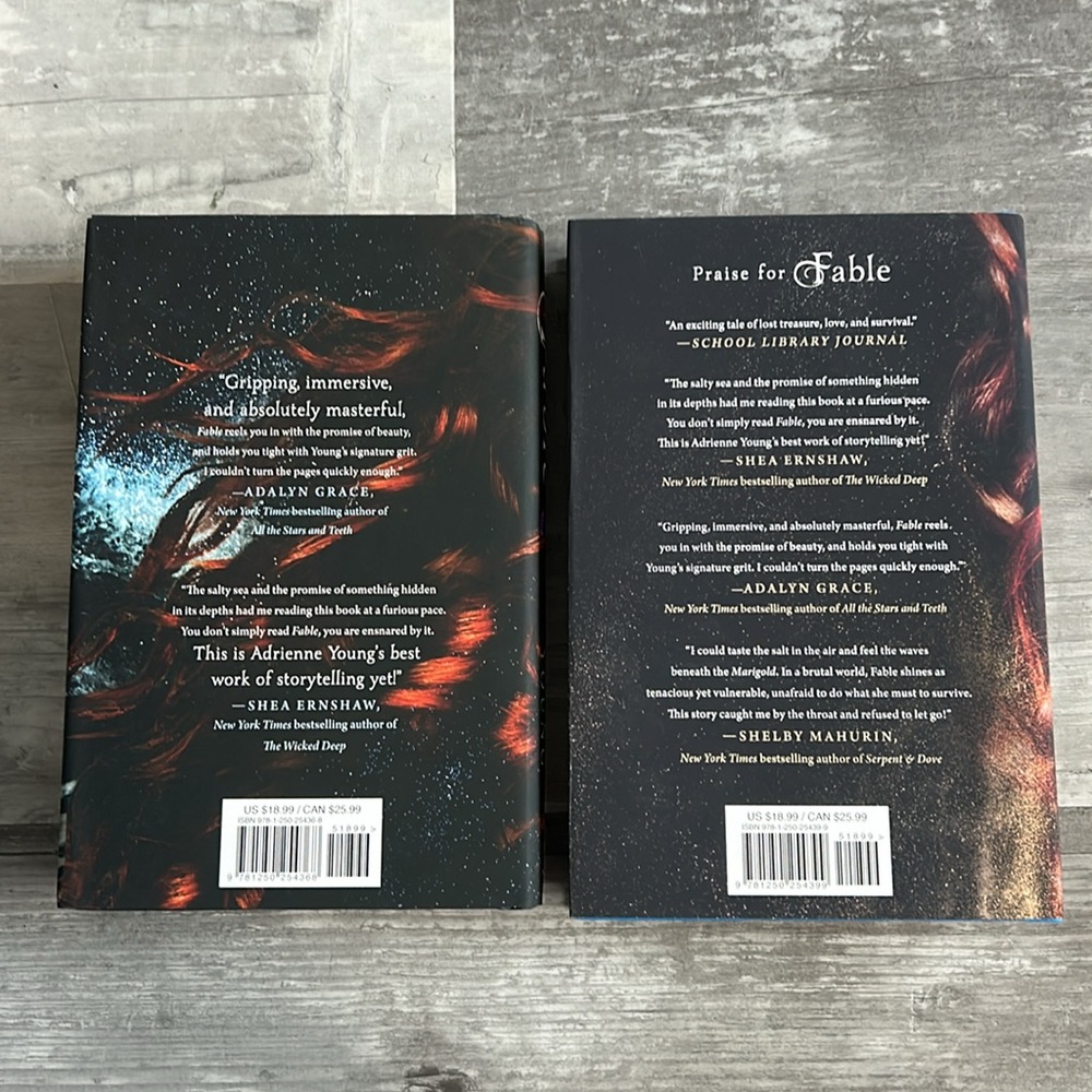 NWOT Fable & Namesake Hardcover Books By Adrienne Young Both Included Never Read - Picture 2 of 5